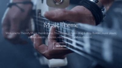 Themify Music WordPress Theme 破解版下载