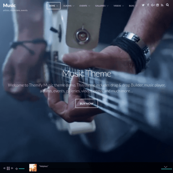 Themify Music WordPress Theme 破解版下载
