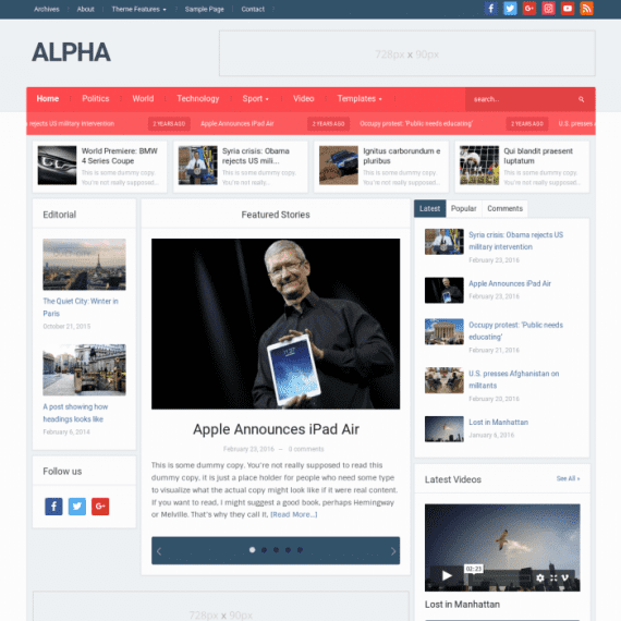 WPZoom Alpha WordPress Theme 破解版下载