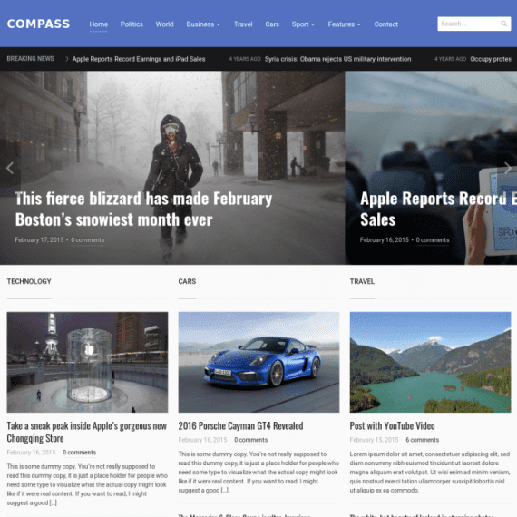 WPZoom Compass WordPress Theme 破解版下载