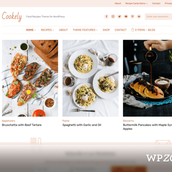 WPZoom Cookely WordPress Theme 破解版下载