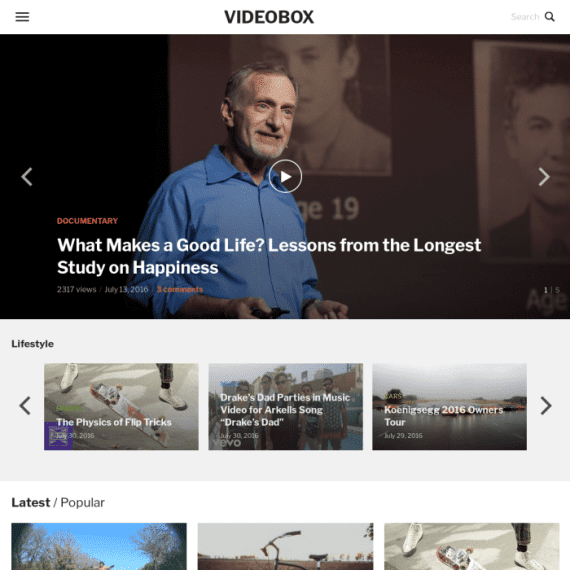 WPZoom Videobox WordPress Theme 破解版下载