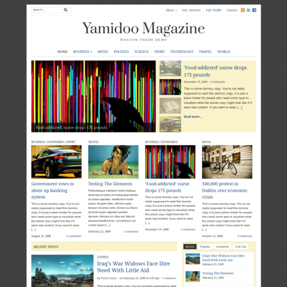 WPZoom Yamidoo WordPress Theme 破解版下载