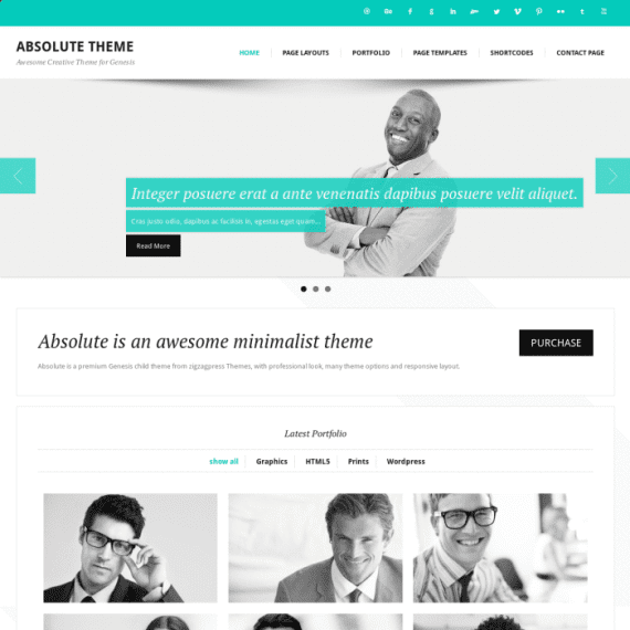 ZigZagPress Absolute Genesis Child WordPress Theme 破解版下载