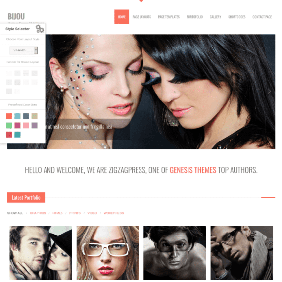 ZigZagPress Bijou Genesis Child WordPress Theme 破解版下载