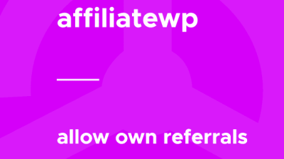 AffiliateWP – Allow Own Referrals破解版下载