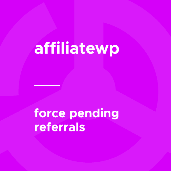 AffiliateWP – Force Pending Referrals破解版下载