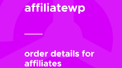 AffiliateWP – Order Details For Affiliates破解版下载