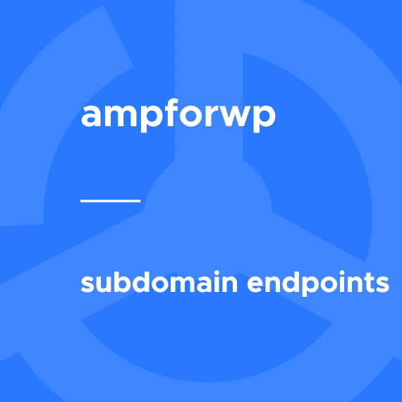 Subdomain Endpoints for AMP破解版下载