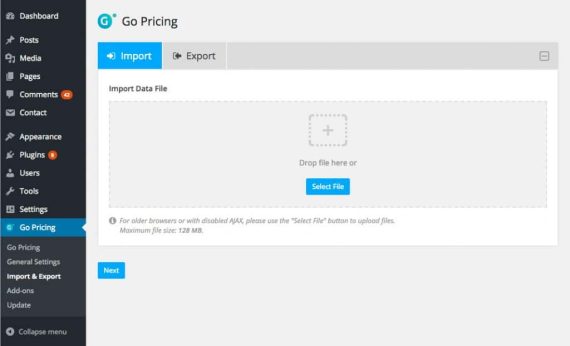 Go Pricing WordPress Responsive Pricing Tables破解版下载