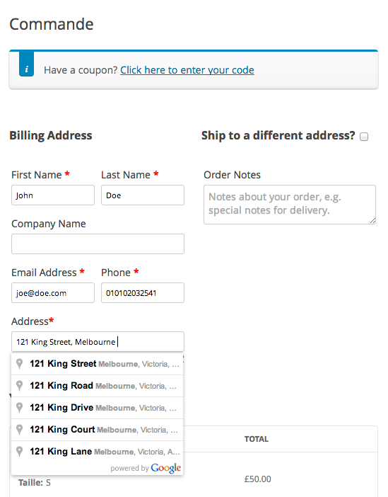 Google Address Autocomplete for WooCommerce破解版下载