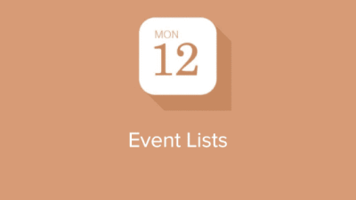 EventOn – Event Lists Extension破解版下载