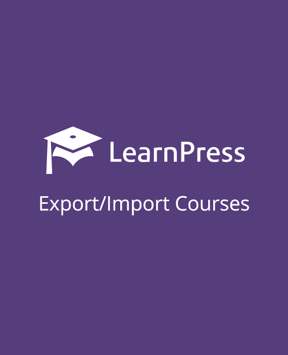 LearnPress – Export/Import Courses破解版下载