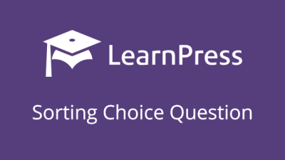 LearnPress – Sorting Choice Question破解版下载