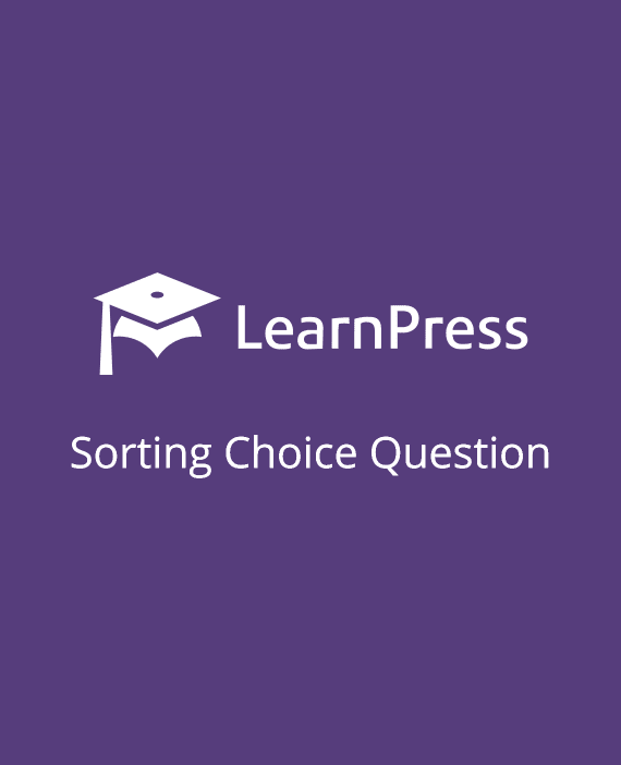 LearnPress – Sorting Choice Question破解版下载