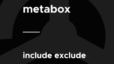 Meta Box – Include Exclude破解版下载