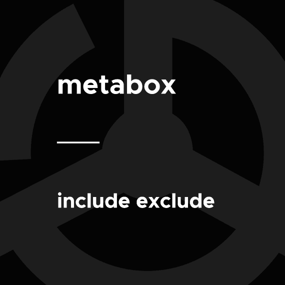 Meta Box – Include Exclude破解版下载