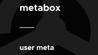 Meta Box – User Meta破解版下载