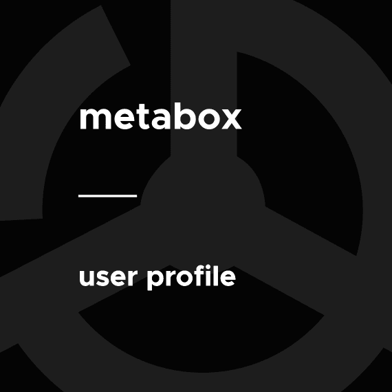 Meta Box – User Profile破解版下载