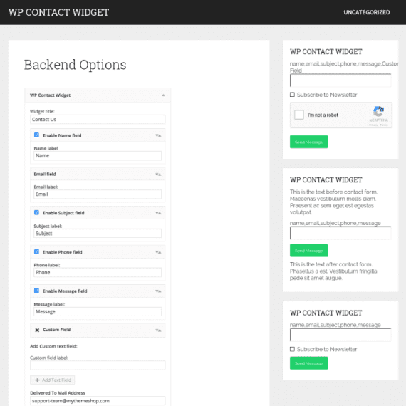MyThemeShop WP Contact Widget破解版下载