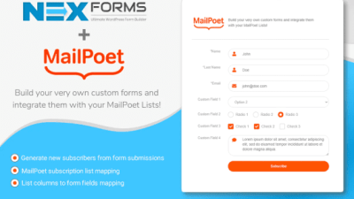 NEX-Forms – MailPoet破解版下载