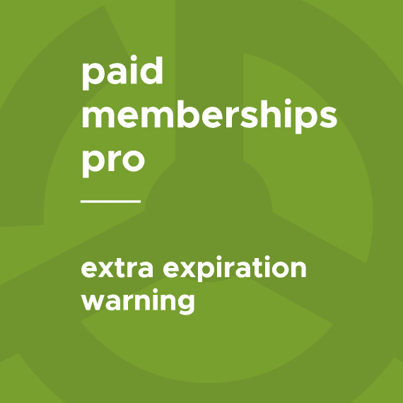 Paid Memberships Pro – Extra Expiration Warning .4破解版下载