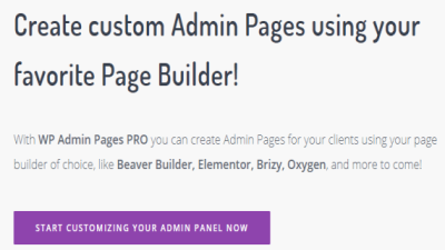 WP Admin Pages PRO破解版下载