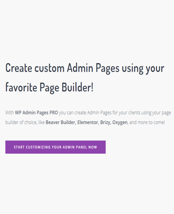 WP Admin Pages PRO破解版下载