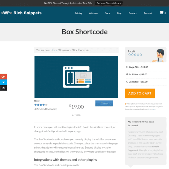WP Rich Snippets Box Shortcode Addon破解版下载