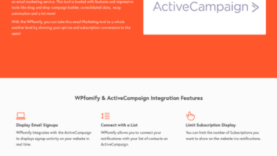 WPFomify Active Campaign Add-On破解版下载