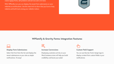 WPFomify Gravity Forms Addon破解版下载