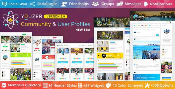 Youzify (formerly Youzer) v3.3.0 Download – BuddyPress Community & WordPress User Profile Plugin