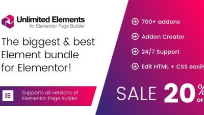 Elementor Page Builder（Premium）的无限元素无效下载