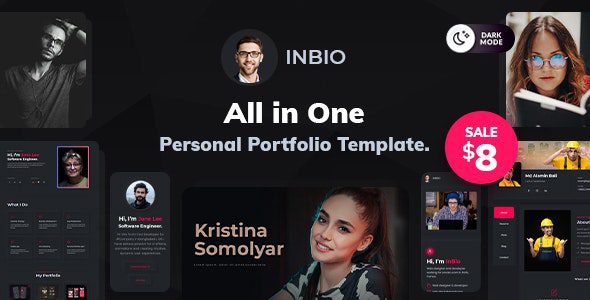 InBio – One Page Personal Portfolio Template v1.0.6 Download