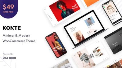 Konte v2.1.7 – Minimal & Modern Woo WP Theme