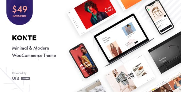 Konte v2.1.7 – Minimal & Modern Woo WP Theme