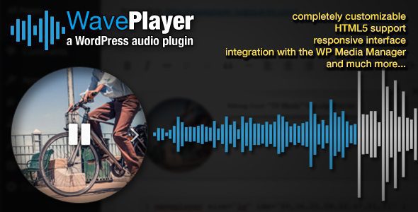 WavePlayer v3.1.8 WordPress Audio Player with Waveform and Playlist