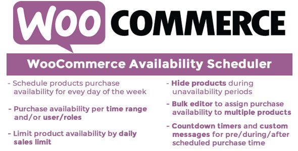 WooCommerce Availability Scheduler v.12.1