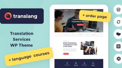 Translang v1.1.7.1 Translation Services & Language Courses WordPress Theme