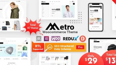 Metro v.2.1.0 – Minimal WordPress Theme for Woo