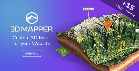 3D Map WordPress Plugin – 3D-Mapper v.1.0