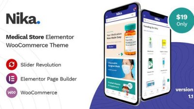 Nika Medical Elementor WooCommerce Theme v1.1.5