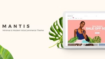 Mantis - Minimal & Modern WooCommerce Theme Nulled