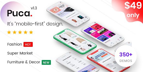 Puca v2.5.1 – Optimized Mobile WooCommerce Theme