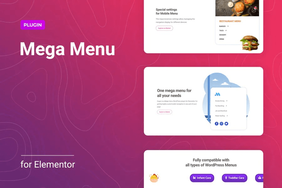 Huger v1.0.9 – Mega Menu for Elementor