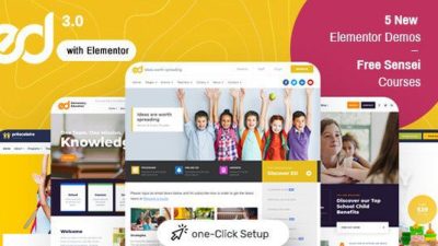Ed School Education WordPress Theme v3.12.0