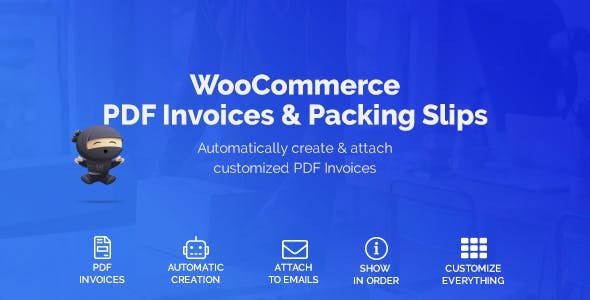 WooCommerce PDF Invoices & Packing Slips GPL v1.4.8 & v1.2.8 [WeLaunch.io]