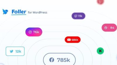 Foller – Social followers bar for WordPress v.1.2.4
