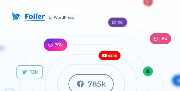 Foller – Social followers bar for WordPress v.1.2.4