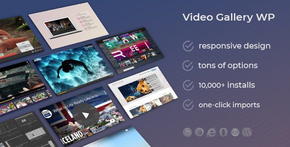 v12.22 DSZ Video Gallery WordPress Plugin/w YouTube, Vimeo, Facebook pages